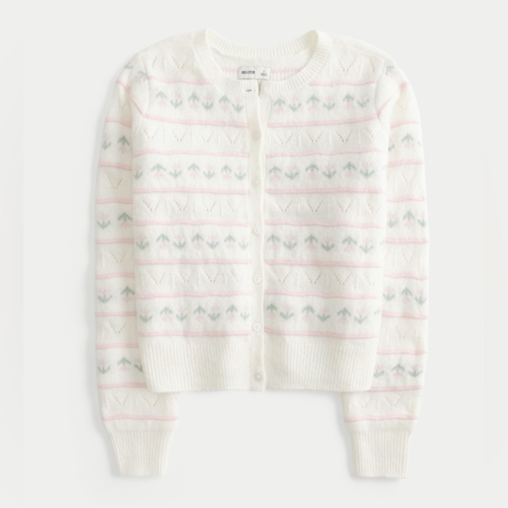 Hollister Floral Cardigan NEW